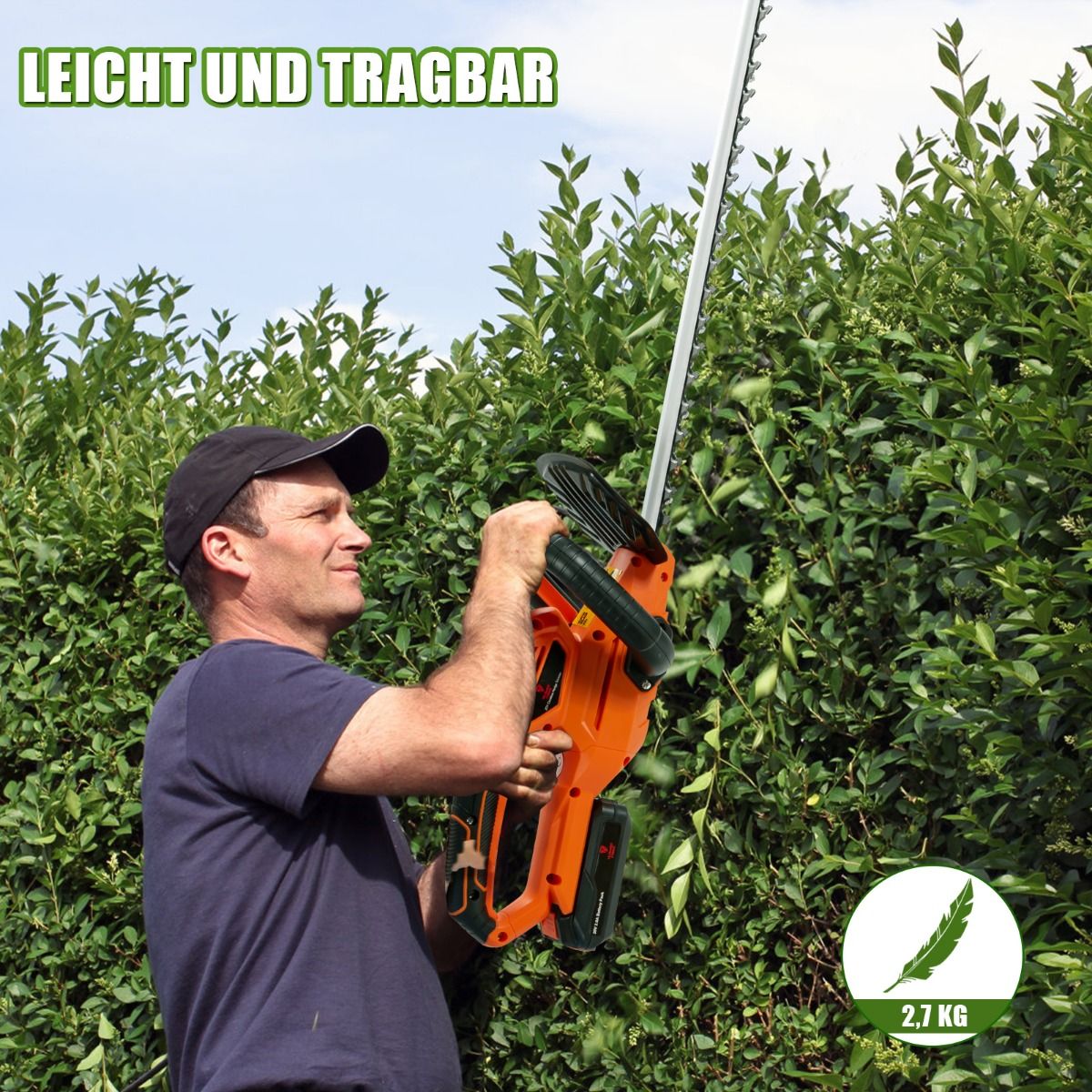 Akku-Heckenschere kabellos 20 V – 60 cm